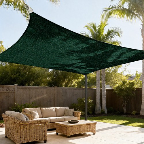 15ft green rectangle sun - green,