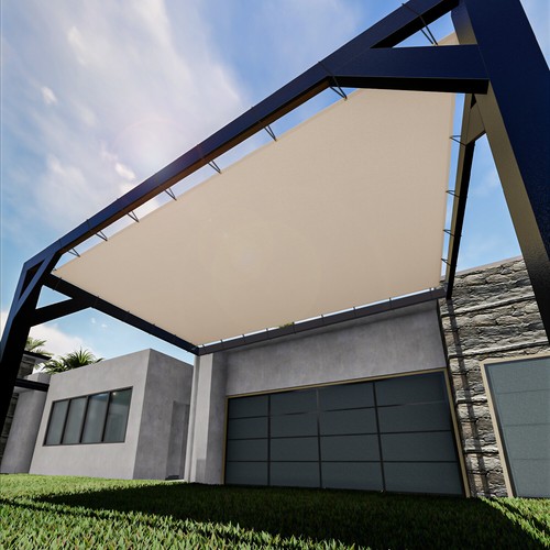 12ft waterproof sun shade - 12ft, sail